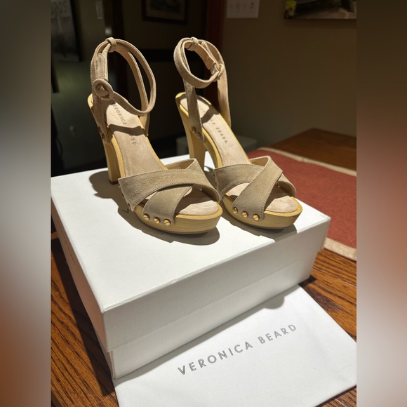 Veronica Beard BRAND NEW sz 7.5 Lamont suede platform sandal - Picture 9 of 11